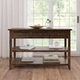 thumbnail image 3 of Jofran Bakersfield Mission Style Sofa Table with Three Drawers, 3 of 9