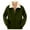 Army Green, variant on Womens Full-zip Fleece Jacket Faux Shearling Thicken Winter Coat with Pockets Lapel Sherpa Lined Warm Outerwear (XL, Red)