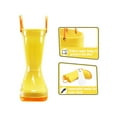 BOCCA Kids Yellow Rain Boots For Toddler Girls Sizes 4
