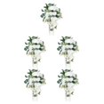 thumbnail image 2 of Maytalsory Stunning White Bouquet For Unforgettable Wedding Ceremonies Handmade And Exquisite In Fashion 5Set, 2 of 6