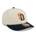 thumbnail image 3 of Men's New Era Cream/Obsidian San Diego Padres 2026 City Connect Low Profile 59FIFTY Fitted Hat, 3 of 5