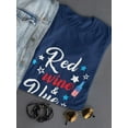 thumbnail image 3 of Red Wine And Blue Bottle Shaped T-Shirt Women -Smartprints Designs, Female Large, 3 of 4