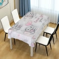 thumbnail image 4 of Yayeee Tablecloths 60" x 60" Rectangle Wrinkle Resistant Party Table Cover, Cartoon Elephant, 4 of 8