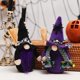 thumbnail image 3 of Gnomo De Halloween Con Escoba Y Sombrero Negro Mago Enano Muñeca Sin Rostro Para Estantería De Sala De Estar Scienceny HA046661-01, 3 of 6