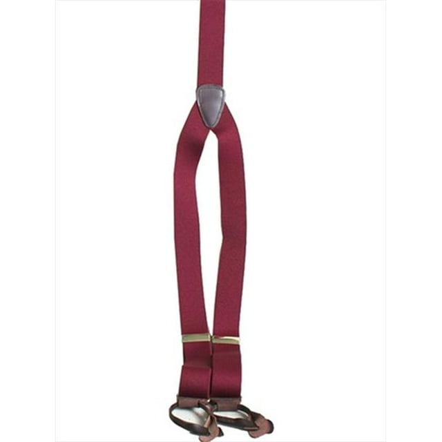 Scully RW040S-BUR-ONE Mens Elastic Y-Back Rangewear Suspender, Burgundy, One Size