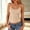 Beige, variant on Women's Sequin Spaghetti Strap Tank Top Adjustable Shiny Party Clubwear Camisole Top