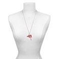 thumbnail image 3 of Delight Jewelry Acrylic 1.25" Maroon Cheer Megaphone I Have Plans for You Engraved Cross Zoey Necklace, 28", 3 of 4