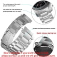 thumbnail image 4 of Correa de acero inoxidable para Samsung Galaxy Watch 7, 6, 5, 4, 40, 44, 46, 5Pro y 45 mm de 18, 22, 20 y 24 mm para Redmi 3 Active/Lite, 4 of 5