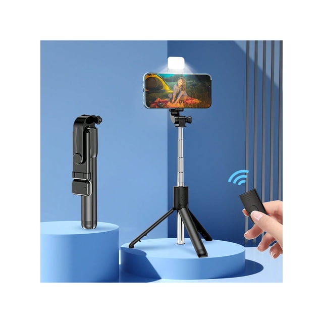 Extended Selfie Stick With Fill Light, Wireless Remote Control Mobile Phone Holder, Live Streaming Tripod, Multi-Functional Photo Universal Travel Sel
