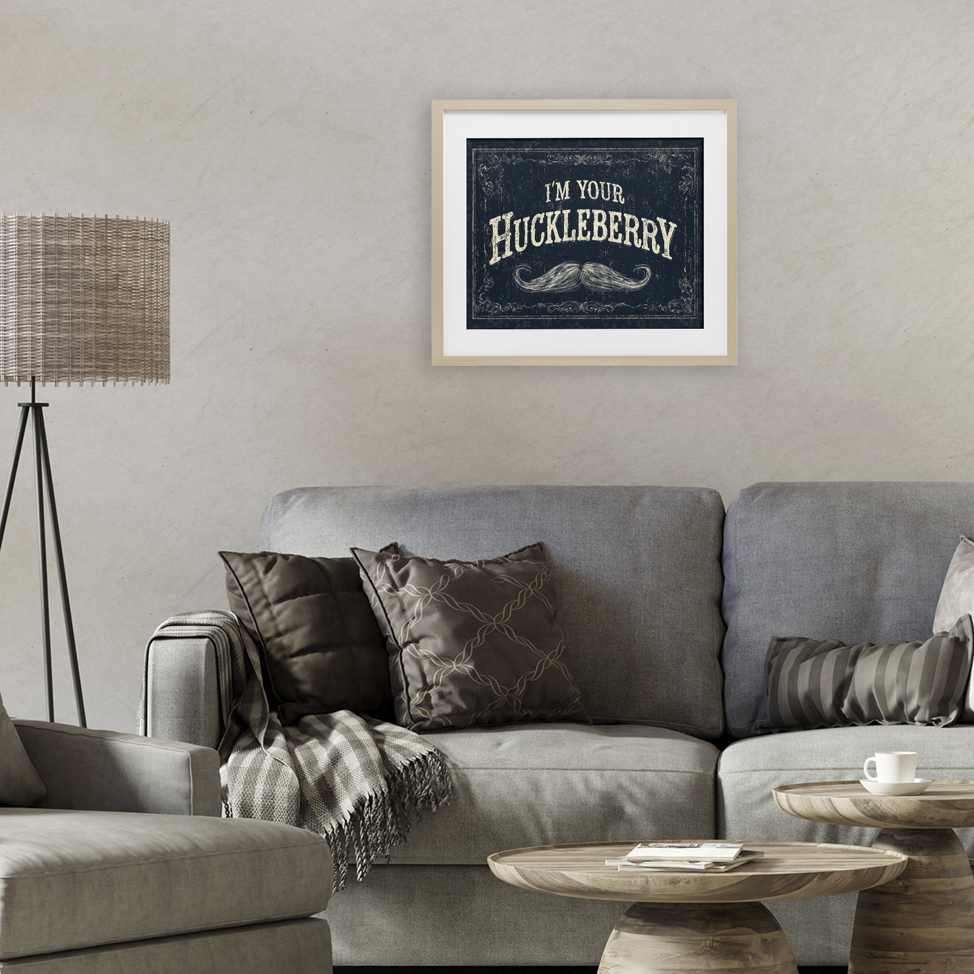 Stupell Industries I'm Your Huckleberry Birch Framed Print Under Glass, design by Arlington Prints