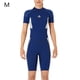 thumbnail image 2 of TureClos 1.5MM Trajes de baño para mujer Traje de baño ultrafino de manga corta Traje de baño profesional de secado rápido para hombre Cálido para bucear Surf Natación Mujer / azul marino M TureClos JD733114882, 2 of 7