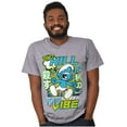 thumbnail image 3 of Smurfs Kanji Don't Kill My Vibe Men's Graphic T Shirt Tees Brisco Brands X, 3 of 5