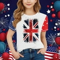 thumbnail image 2 of GERsome Boys Girls 4th of July Short Sleeve Crew Neck T-Shirts Unisex Kids American Flag Graphic Tee Funny USA Patriotic Tops, 5-6 Years, 2 of 4