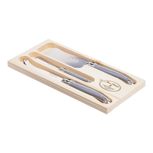 Set de quesos Jean Dubost JD97326.GRAY de 3 piezas con asas grises