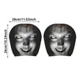 thumbnail image 2 of Scary Face Car Headrest Cover â Universal Elastic Seat Protector with Glowing Eyes â Halloween Auto Interior Decor for Vehicle Truck, 2 of 3