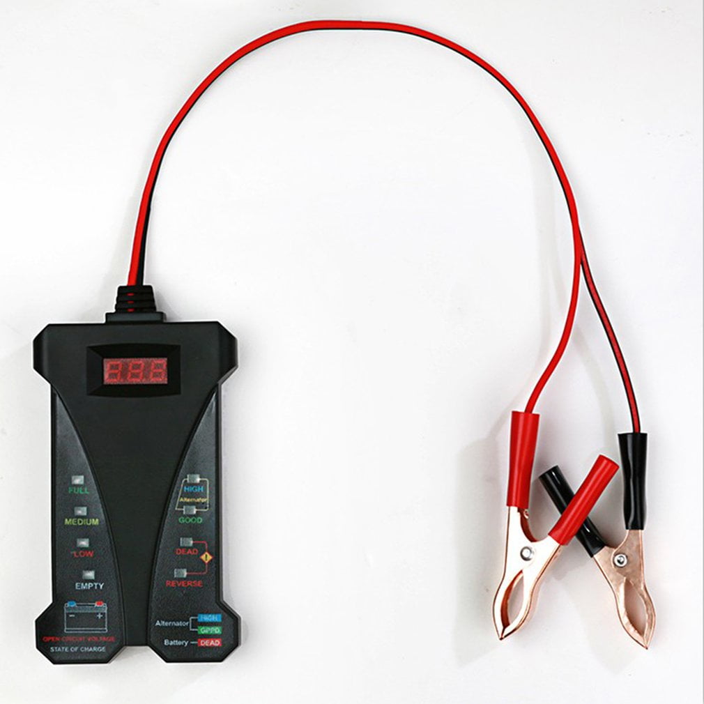 Battery Tester 12V Digital Tester & Charging System Analyzer Led