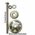 thumbnail image 5 of Perilla Home Printed Ceramic Knobs for Cabinet Vintage Kitchen - Set of 8 Assorted Decorative Cupboard Door & Wardrobe Drawer Pulls Chrome Hardware Handle Mix Design Knobs (White & Grey), 5 of 5