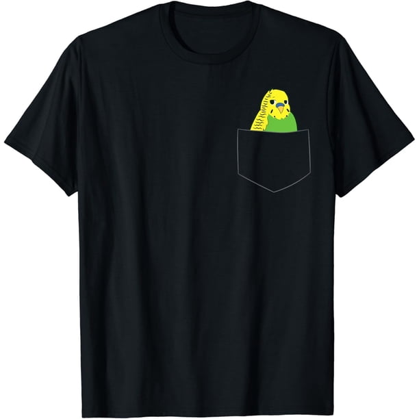 Camiseta de periquito con bolsillo para periquito en bolsillo
