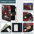 thumbnail image 5 of Small Wallet For Women Bifold Leather Pocket Coin Credit Card Holder With RFID Blocking Skulls&red Roses, 5 of 6