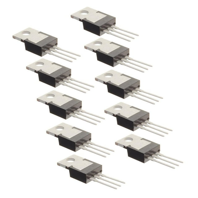 Regudor de Voltaje Fijo Positivo de 10 Piezas 5V 5 Voltios 1,5 s LM7805CV 7805 Soledad Medidores Eléctricos y Equipo
