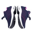 thumbnail image 4 of Zapatillas deportivas Nikou suela gruesa cómodas con cordones para deportes al aire libre color azul y rosa 39, 4 of 15