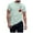 v#438Mint Green1631, variant on Rggeeun Men'S T-Shirts Cute Rose Floral Print Cotton Blend Lightweight Crew Neck Short Sleeve Relaxed Fit For Summer Travel Party Classic Tee,Black,L