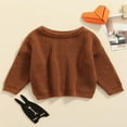 thumbnail image 2 of MesaSe Nouveau-Né Garçon Fille Câble Tricot Pull Pull Enfant Enfant à Manches Longues Col Rond Pull Top, 2 of 7