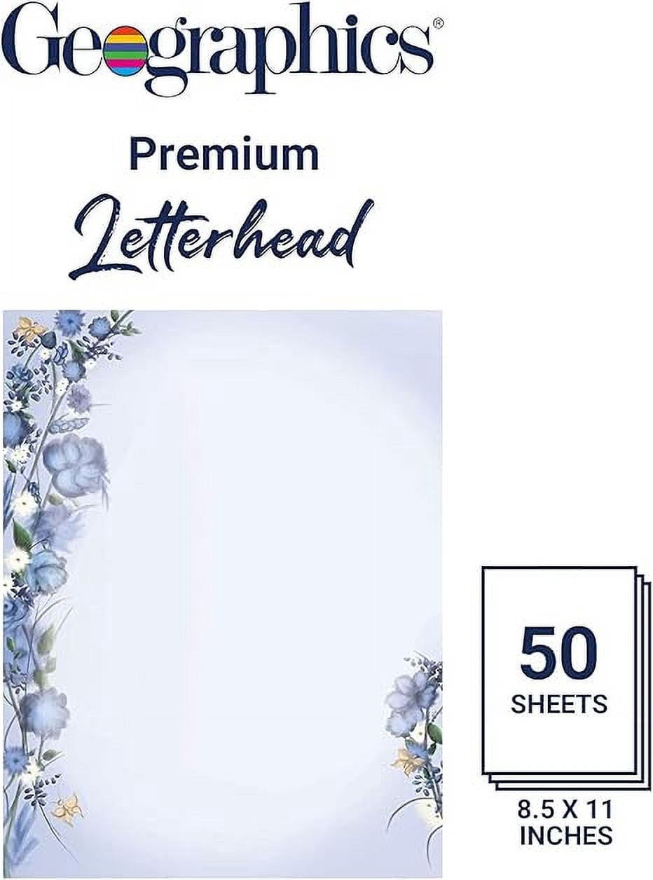 Geographics 2004198 8.5 x 11 in. Floral Dream Letterhead - Pack of 50