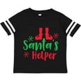 thumbnail image 3 of Inktastic Santa's Helper, Elf Shoes, Christmas - Red Green Boys or Girls Toddler T-Shirt, 3 of 5