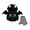 Black, variant on Cjfdfy Newborn Baby Boy Girls Halloween Costume Outfit Pumpkin Bat Cat Hooded Sleeveless Zipper Romper With Stripe Socks Infant Cute Animal Warm Hooded Sleeveless Jumpsuit 0-2Y