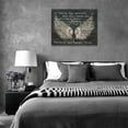 thumbnail image 6 of Rustic Angel Wing Canvas Wall Art Farmhouse Inspirational Quotes Wall Decor Angel Pictures Prints Motivational Framed Modern Artwork for Home Living Room Bedroom Bathroom 16"x12", 6 of 6