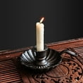 thumbnail image 3 of Candelador de una sola cabeza de metal Candelador de velas Vintage Vintage, 3 of 6