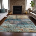 thumbnail image 5 of Dalyn Rugs Machine Washable Indoor/Outdoor Chantille ACN2100 Teal 2'6" x 3'10" Rug, 5 of 9