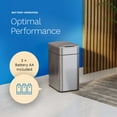 thumbnail image 7 of hOmeLabs Robust 13 Gallon Sensor Trash Can, Retractable Butterfly Lid, Batteries Included, Maximizing Space, Easy to Clean, Battery-Powered - Stainless Steel, 7 of 7