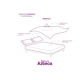 thumbnail image 3 of Juego De Sábanas Matrimoniales Estampado Begonia De Microfibra Suave Xtellar turquesa, 3 of 3