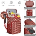 thumbnail image 5 of Travel Cooler Bag - Red Christmas Tree Pattern Camping Beer Cooler Backpack with Bottle Opener- Waterproof Insulated Picnic Backpacks - Cooler Bag for Beach, 5 of 6
