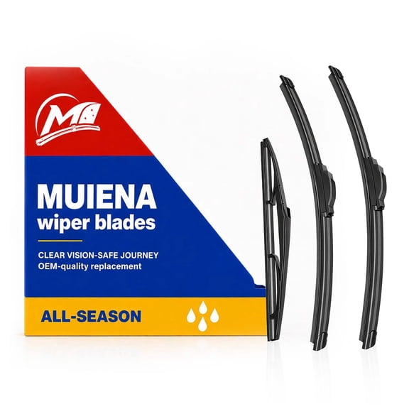 MUIENA Windshield Wipers Replacement for Nissan Rogue Sport 2017-2022,OEM Quality Premium All-Season Front Rear Wiper Blades-28" 18" 12"(Pack of 3)