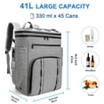 thumbnail image 4 of Mochila refrigeradora Simaixing 41L con aislamiento a prueba de fugas, 45 latas, 4 of 7
