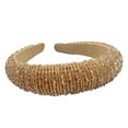 thumbnail image 1 of Sonducket Diademas con cuentas de cristal y diamantes de imitación para la cabeza Accesorio para el cabello Dorado champagne Sonducket AP010970-08B, 1 of 6