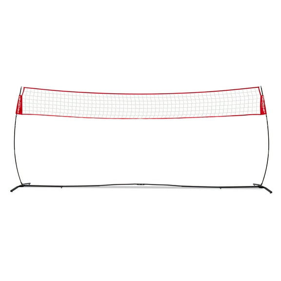PowerNet Volleyball 20 Ft Wide Warm Up Net, Portable Volleyball Net for Backyard Games & Training, Indoor Outdoor Volleyball Practice Equipment