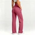 thumbnail image 5 of CQONEPT Leggings for Women High Stretch Wide Leg Yoga Pants Trendy Soft Comfy High Waisted Casual Fall Fashion Pants with Pockets, 5 of 7