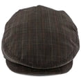 thumbnail image 3 of The Fairway - Walrus Hats Brown/Red Plaid Polyester Ivy Cap, 3 of 5