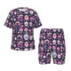 thumbnail image 1 of Balery cute Skull rainbow mushroom Conjunto de Pijama Infantil de Manga Corta con Estampado – Ropa de Dormir de Algodón Suave-4X-Large, 1 of 6