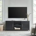 thumbnail image 2 of Evelyn&Zoe Strahm Rectangular TV Stand for TV's up to 65", Black Grain, 2 of 7