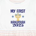 thumbnail image 4 of Inktastic 2025 Babys My 1st Hanukkah Girls Baby Dress, 4 of 5