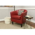 thumbnail image 2 of Fox Hill Trading Marlee Faux Leather Club Chair, Red, 2 of 6
