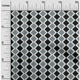 thumbnail image 1 of oneOone Viscose Chiffon Gray Fabric Argyle Check Fabric For Sewing Printed Craft Fabric By The Yard 42 Inch Wide, 1 of 4
