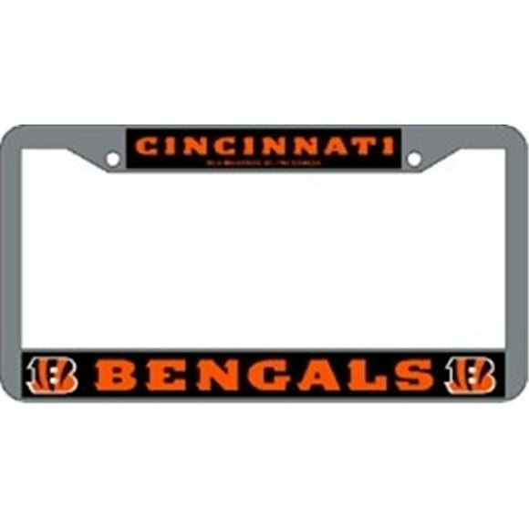 Cincinnati Bengals License Plate Frame Chrome