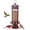Brown, variant on Kingsyard Squirrel Resistant Tube Bird Feeder, Green Metal Caged Wild Bird Seed Dispenser for Outdoors