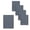 Antique Gray, variant on Corrugated Metal Wainscoting Wall Panel 5-Pack - Rust - 36" Height - Dakota Tin